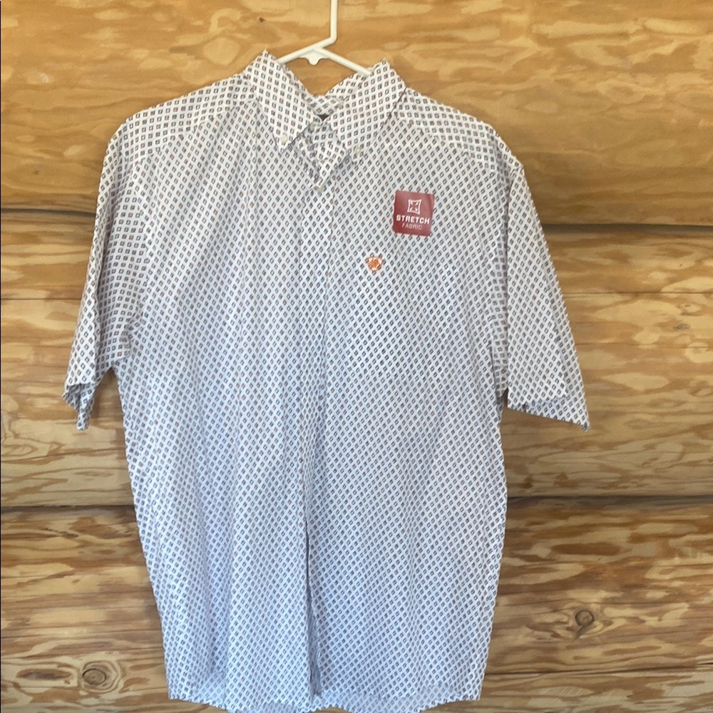 Ariat Blue and White Casual Button Down Shirts